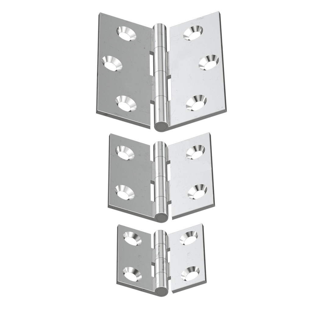 NICKEL PLATED BRASS FLAT HINGES